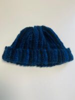 Bonnet crochet bleu Azur – Fait main – Image 4