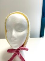 Bonnet a nouer crochet Rosalie – Fait main – Image 6