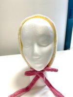 Bonnet a nouer crochet Rosalie – Fait main – Image 4