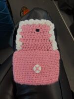 Porte cartes rose crochet – Douceur Sucrée – Image 3