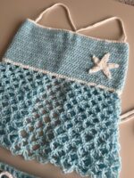 Océane – Ensemble Crochet Femme Bleu 2 Pièces – Fait Main – Image 2