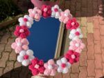 Rosalie – Miroir fleuri au crochet – Collection Jardin Rosalie – Image 2