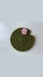 dessous verre nenuphar crochet