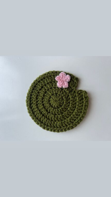 dessous verre nenuphar crochet