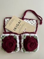 Rosalia – Protège-Livre de Poche au Crochet Bordeaux – Fait Main – Image 2