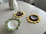 Cache-Pots et Dessous de Verre Tournesol au Crochet – Faits Main – Image 2