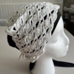 Nuage – bandana ete blanc au crochet – Fait main