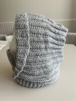 Brume – balaclava grise au crochet – Fait main – Image 2