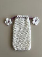 Pochette lunettes crochet Églantine – Collection Rosalie – Fait main – Image 4