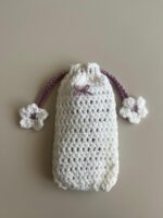 Pochette lunettes crochet Églantine – Collection Rosalie – Fait main – Image 3